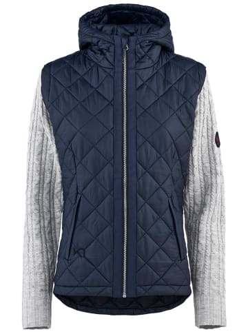 KARI TRAA Hybride vest "Martine" donkerblauw/grijs
