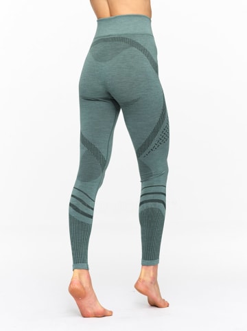 KARI TRAA Functionele wollen legging "Oline" groen