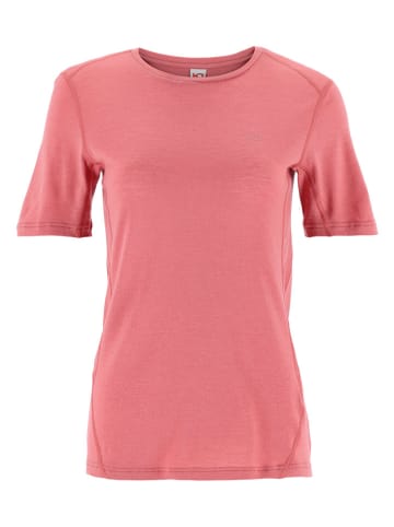 KARI TRAA Functioneel wollen shirt "Lucie" roze