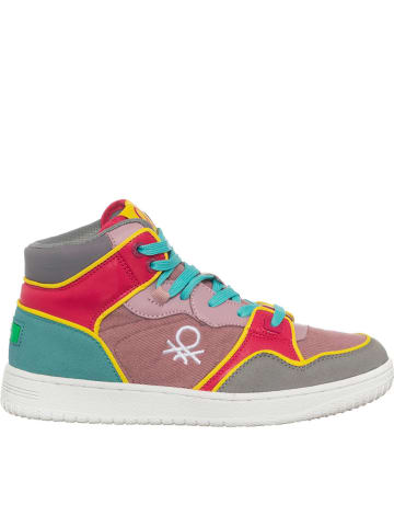Benetton Sneakers in Pink/ Rosa/ Türkis