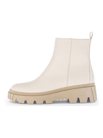 Gabor Leder-Boots in Creme