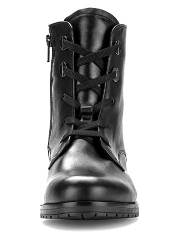 Gabor Leder-Boots in Schwarz