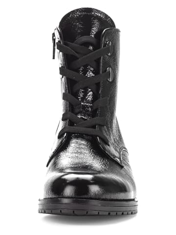 Gabor Leder-Boots in Schwarz