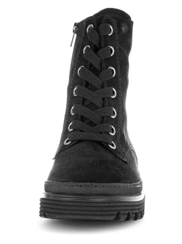 Gabor Leder-Boots in Schwarz