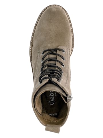 Gabor Leder-Boots in Beige