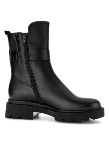 Gabor Leder-Winterstiefeletten in Schwarz