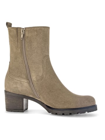Gabor Leder-Stiefeletten in Beige