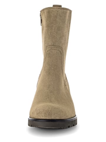 Gabor Leder-Stiefeletten in Beige