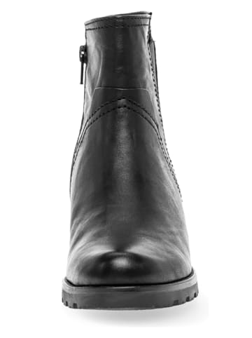 Gabor Leder-Stiefeletten in Schwarz