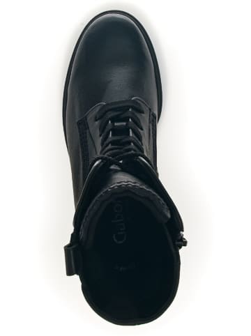 Gabor Leder-Stiefeletten in Schwarz