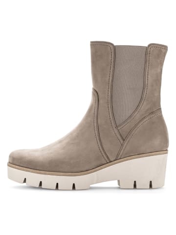 Gabor Leder-Stiefeletten in Beige