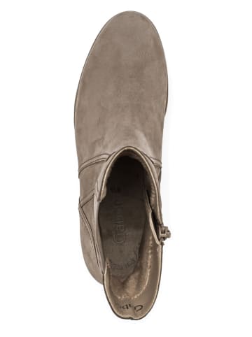 Gabor Leren enkellaarzen beige