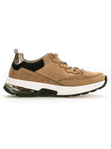 Gabor Leren sneakers beige/zwart