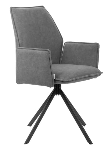 Homla Stuhl "Lugro" in Grau - (B)60 x (H)82 x (T)56 cm