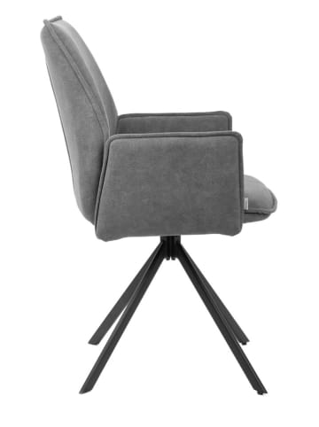 Homla Stuhl "Lugro" in Grau - (B)60 x (H)82 x (T)56 cm