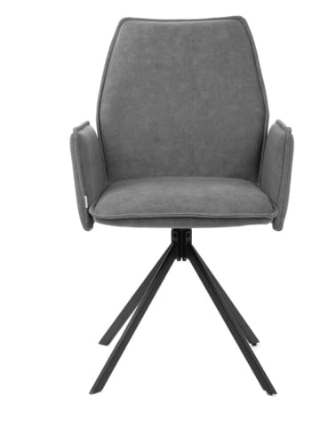 Homla Stuhl "Lugro" in Grau - (B)60 x (H)82 x (T)56 cm