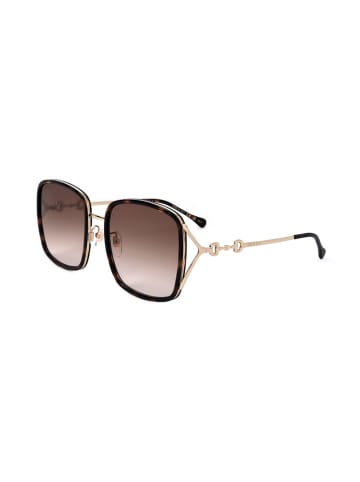 Gucci Dameszonnebril goudkleurig/bruin