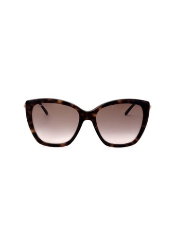 Jimmy Choo Damskie okulary przeciwsłoneczne w kolorze brązowym