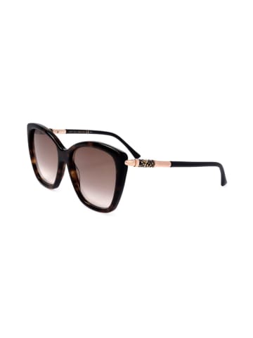 Jimmy Choo Damskie okulary przeciwsłoneczne w kolorze brązowym