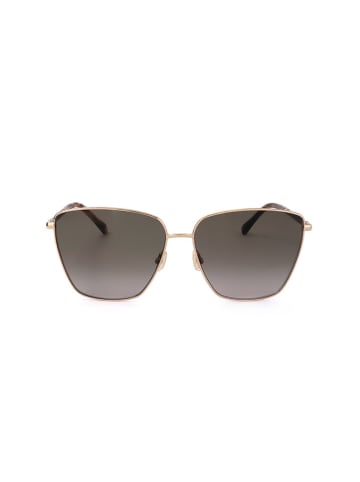 Jimmy Choo Damen-Sonnenbrille in Gold/ Braun