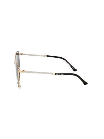 Jimmy Choo Damen-Sonnenbrille in Gold/ Dunkelblau