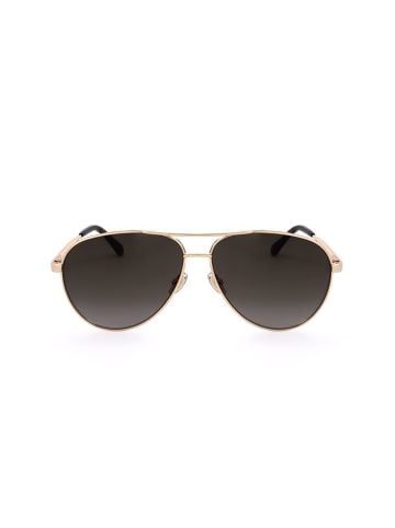 Jimmy Choo Damen-Sonnenbrille in Gold/ Schwarz