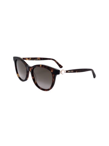 Jimmy Choo Damskie okulary przeciwsłoneczne w kolorze jasnobrązowym