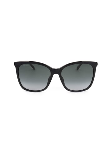 Jimmy Choo Damen-Sonnenbrille in Schwarz-Gold/ Dunkelblau