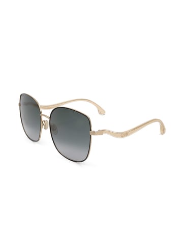 Jimmy Choo Damskie okulary przeciwsłoneczne w kolorze złoto-szarym