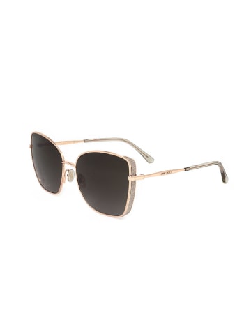 Jimmy Choo Damskie okulary przeciwsłoneczne w kolorze złoto-czarnym