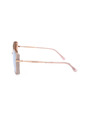 Jimmy Choo Damskie okulary przeciwsłoneczne w kolorze jasnoróżowym