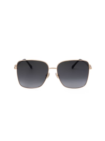 Jimmy Choo Damskie okulary przeciwsłoneczne w kolorze złoto-czarnym