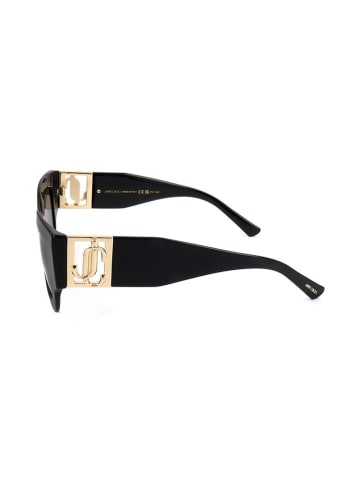 Jimmy Choo Damskie okulary przeciwsłoneczne w kolorze czarnym