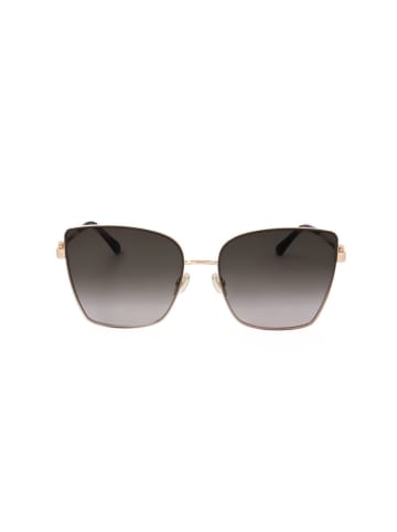 Jimmy Choo Damen-Sonnenbrille in Gold/ Schwarz