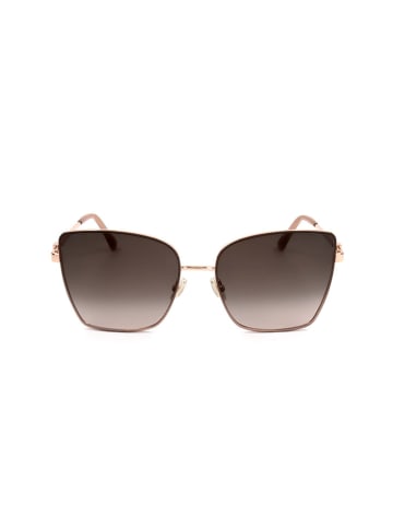 Jimmy Choo Damen-Sonnenbrille in Gold/ Dunkelbraun