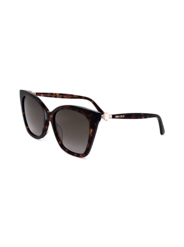 Jimmy Choo Damen-Sonnenbrille in Schwarz-Braun/ Grau