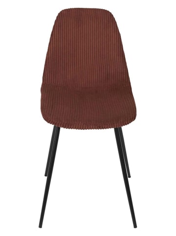 Ethnical Life 4er-Set: Esszimmerstühle "Scott" in Rostrot - (B)45 x (H)85 x (T)54 cm