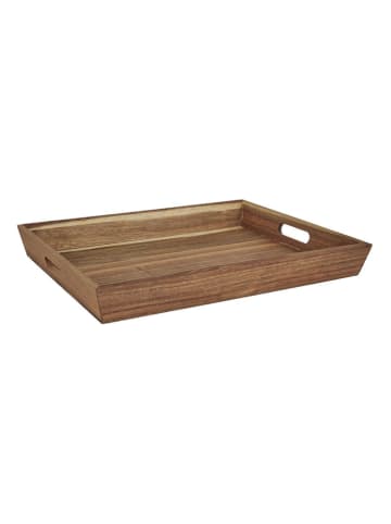 Ethnical Life Tablett in Natur - (L)42 x (B)33 cm