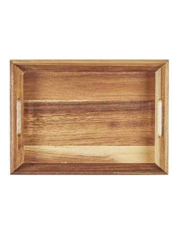 Ethnical Life Tablett in Natur - (L)32 x (B)23 cm