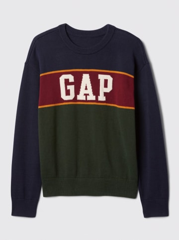 GAP Pullover in Dunkelblau/ Khaki