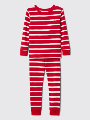 GAP Pyjama in Rot/ Weiß