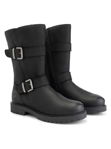 TRAVELIN' Leder-Boots "Barstad" in Schwarz