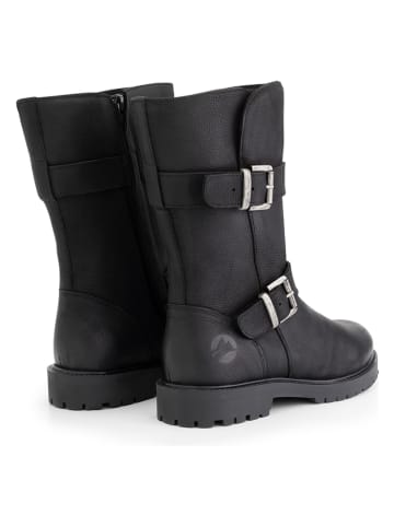TRAVELIN' Leder-Boots "Barstad" in Schwarz