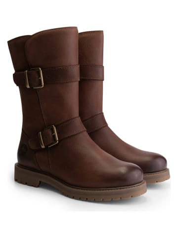 TRAVELIN' Leder-Boots "Barstad" in Braun