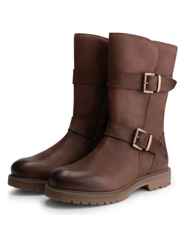 TRAVELIN' Leder-Boots "Barstad" in Braun