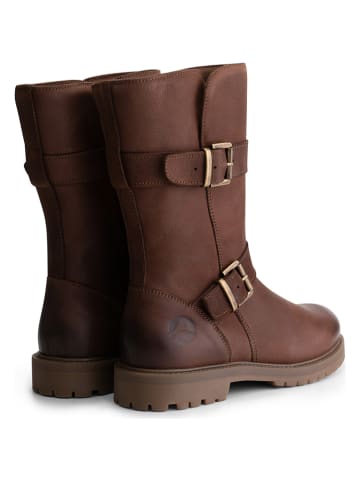 TRAVELIN' Leder-Boots "Barstad" in Braun