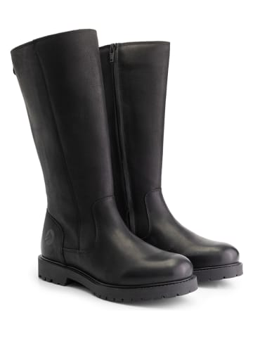 TRAVELIN' Leder-Stiefel "Brusand" in Schwarz