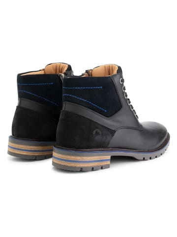 TRAVELIN' Leder-Boots "Harrington" in Schwarz