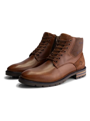 TRAVELIN' Leren boots "Harrington" lichtbruin