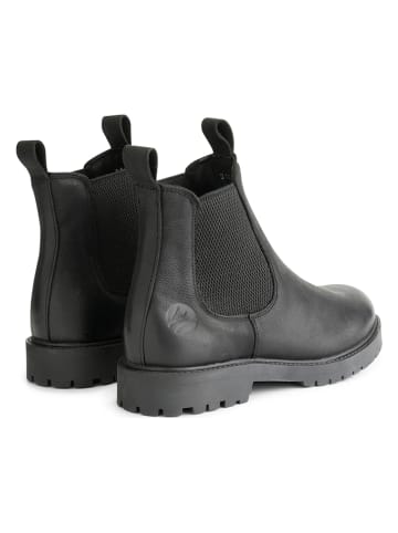 TRAVELIN' Leder-Chelsea-Boots "Risor" in Schwarz